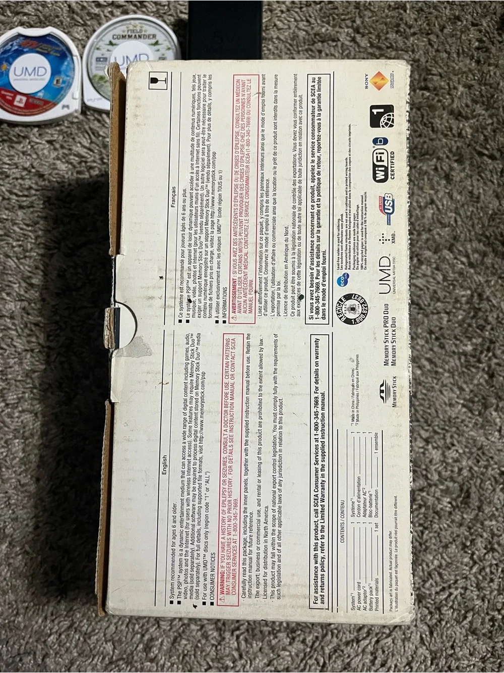 PSP 1001 Tested With Box, Charger, and Games